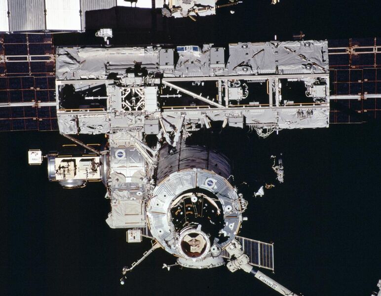 File:ISS after installation of S0 Truss element.jpg