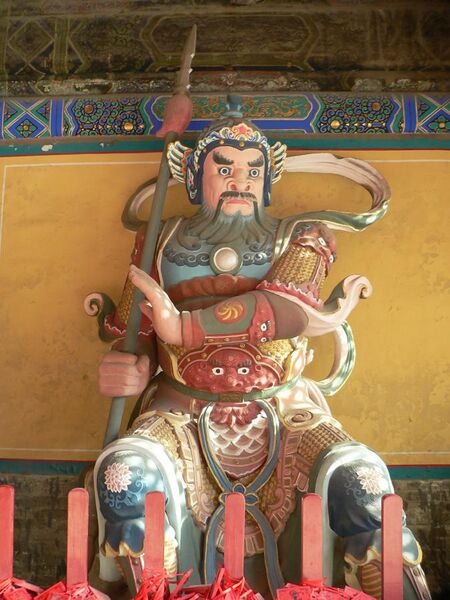 File:Nio sitting at the entrance (right side) of Beijing Dongyue Temple.jpg