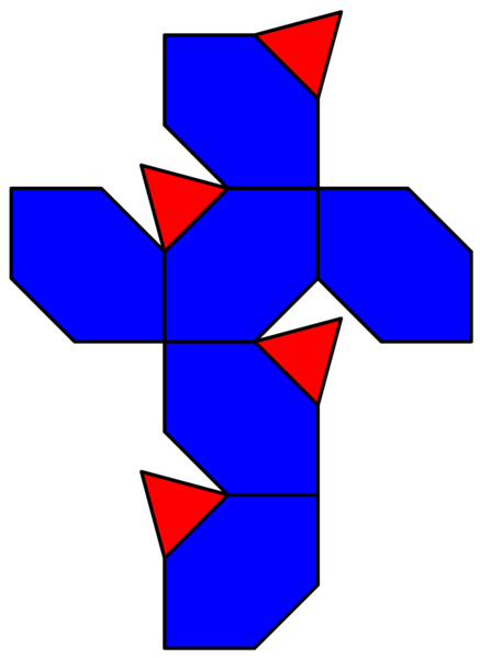 File:Polyhedron chamfered 4a net.svg