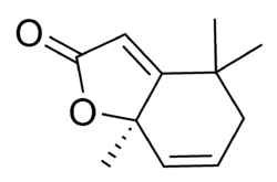 Actinidiolide chemical structure.png