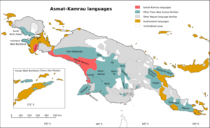 Asmat-Kamoro languages.svg