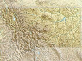 Map showing the location of Madison Buffalo Jump State Park