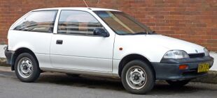 1989-1991 Suzuki Swift GA 3-door hatchback 01.jpg