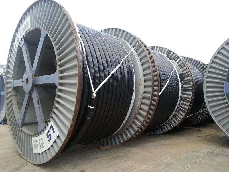 File:345 kV high voltage cables manufactured by LS Cable & System.jpg