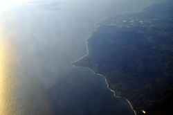 Aerial view of Malibu.