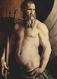 Painting of a 16th-century Genoese ruler as resembling Neptune