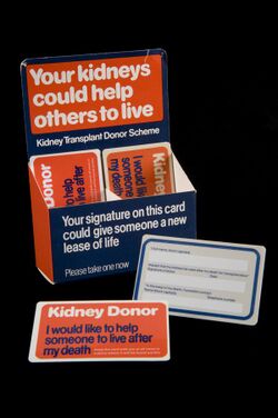 Kidney donor cards, England, 1971-1981 Wellcome L0060508.jpg