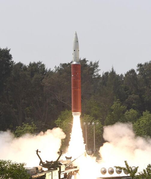 File:Launch of DRDO's Ballistic Missile Defence interceptor missile for an ASAT test on 27 March 2019.jpg