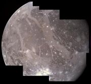 A color mosaic of Ganymede