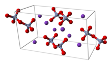 Unit cell of potassium dichromate