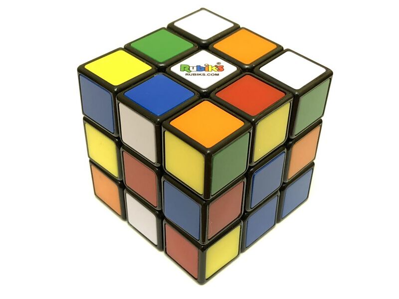 File:2021-01-14 18 25 51 A scrambled Rubik's Cube in the Franklin Farm section of Oak Hill, Fairfax County, Virginia.jpg