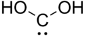 Structural formula of dihydroxymethylidene