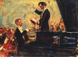 Robert Sterl - Klavierkonzert (Kussewizki und Skrjabin) 1910.jpg