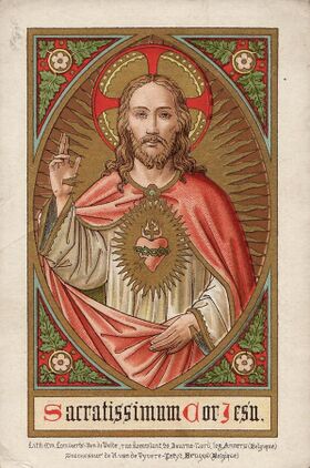 Sacré Coeur de Jésus - Image pieuse néogothique.jpg