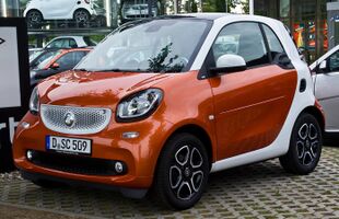 Smart Fortwo Coupé Prime (C 453) – Frontansicht, 16. Juni 2015, Düsseldorf.jpg