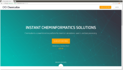 Welcome page of Chemicalize.png