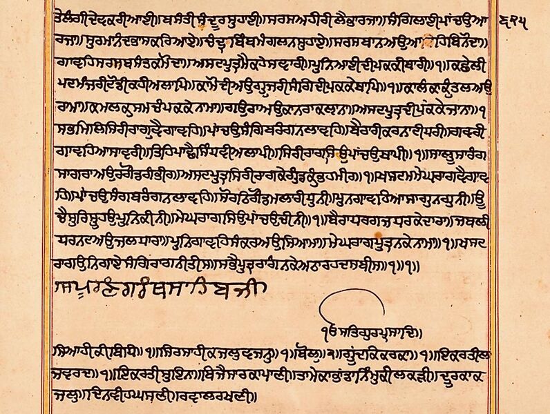 File:19th century manuscript copy, 1704 CE Guru Granth Sahib, Schoyen Collection Norway.jpg