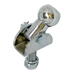 This is an image of an anti-binding motorcycle trailer hitch assembly - pivot ball hitch (US Patent 7,988,178).