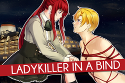 Title visual of the 2016 erotic novel Ladykiller in a Bind by Christine Love