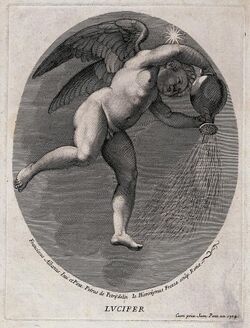 Lucifer (the morning star). Engraving by G.H. Frezza, 1704, Wellcome V0035916.jpg