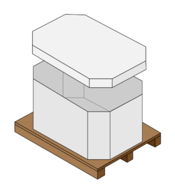Octagonal Corrugated Bulk Box with Cover.svg
