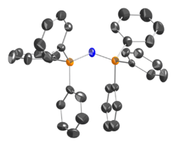 thermal ellipsoid model the bis(triphenylphosphine)iminium cation