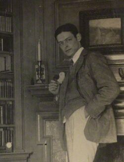 "Portrait of T.S. Eliot in a parlour"