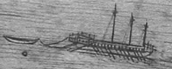 Three-masted Aceh ship in Malacca 1568.png