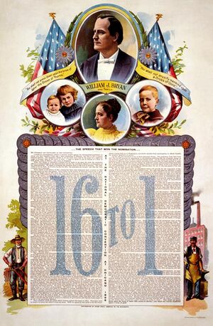 1896 Democratic Campaign Poster