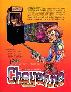 Cheyenne 1984 Exidy Arcade Flyer.jpg