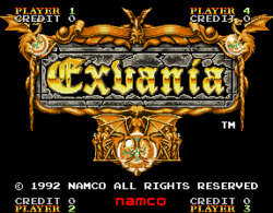 Exvania Arcade Title Screen.png