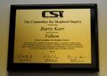 Karr Fellow CSI certificate.jpg