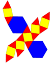 Rectified hexagonal prism net.png