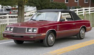 1983 Dodge 400 Convertible, front left (Hershey 2019).jpg