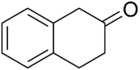 Structural formula of 2-tetralone