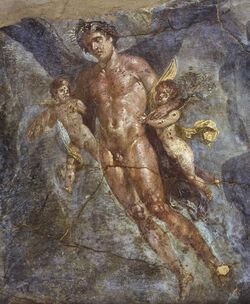 Affreschi romani - pompei - nozze zefiro e clori particolare.JPG