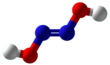 Hyponitrous acid Ball and Stick (Tautomer 1).png