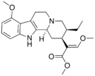 Chemical structure of Mitragynine.