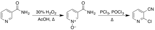 Nicotinamide to 2-chloronicotinonitrile.png