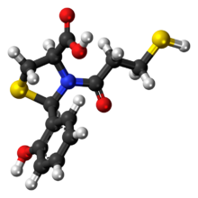 Ball-and-stick model of the rentiapril molecule