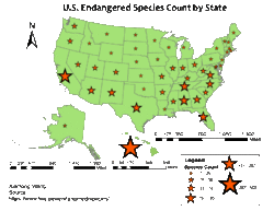 U.S. Endangered Species Count by State.gif