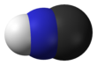 Hydrogen cyanide space filling