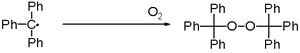 Triphenylmethyl radical oxidation