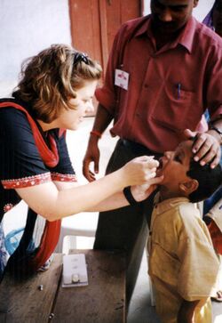 Polio vaccination in India