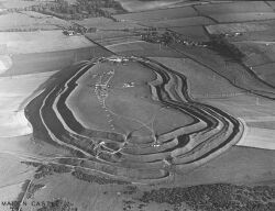 Aerial photograph of Maiden Castle from the west, 1937.jpg