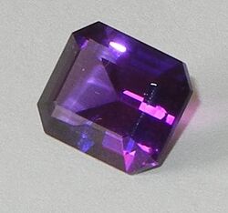 Faceted amethyst