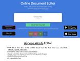 Aspose Editor Online Free