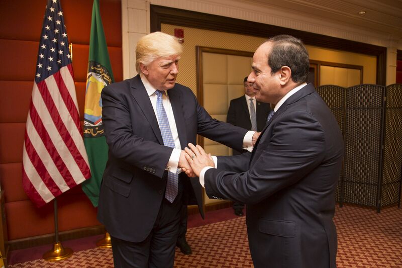 File:Donald Trump greets the President of Egypt, Abdel Fattah Al Sisi, May 2017.jpg