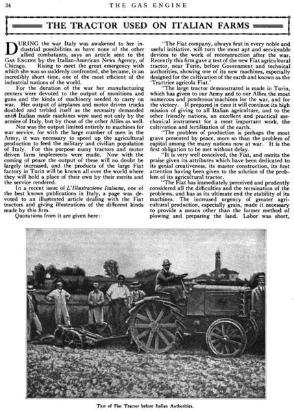File:Fiat tractor of 1919 in The Gas Engine Monthly Magazine Ohio vol 21.jpg