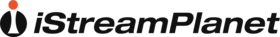 iStreamPlanet logo, featuring the companies name with a stylized 'i'
